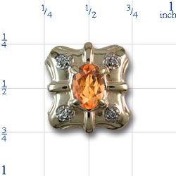 r9583 Citrine Bracelet Slide 